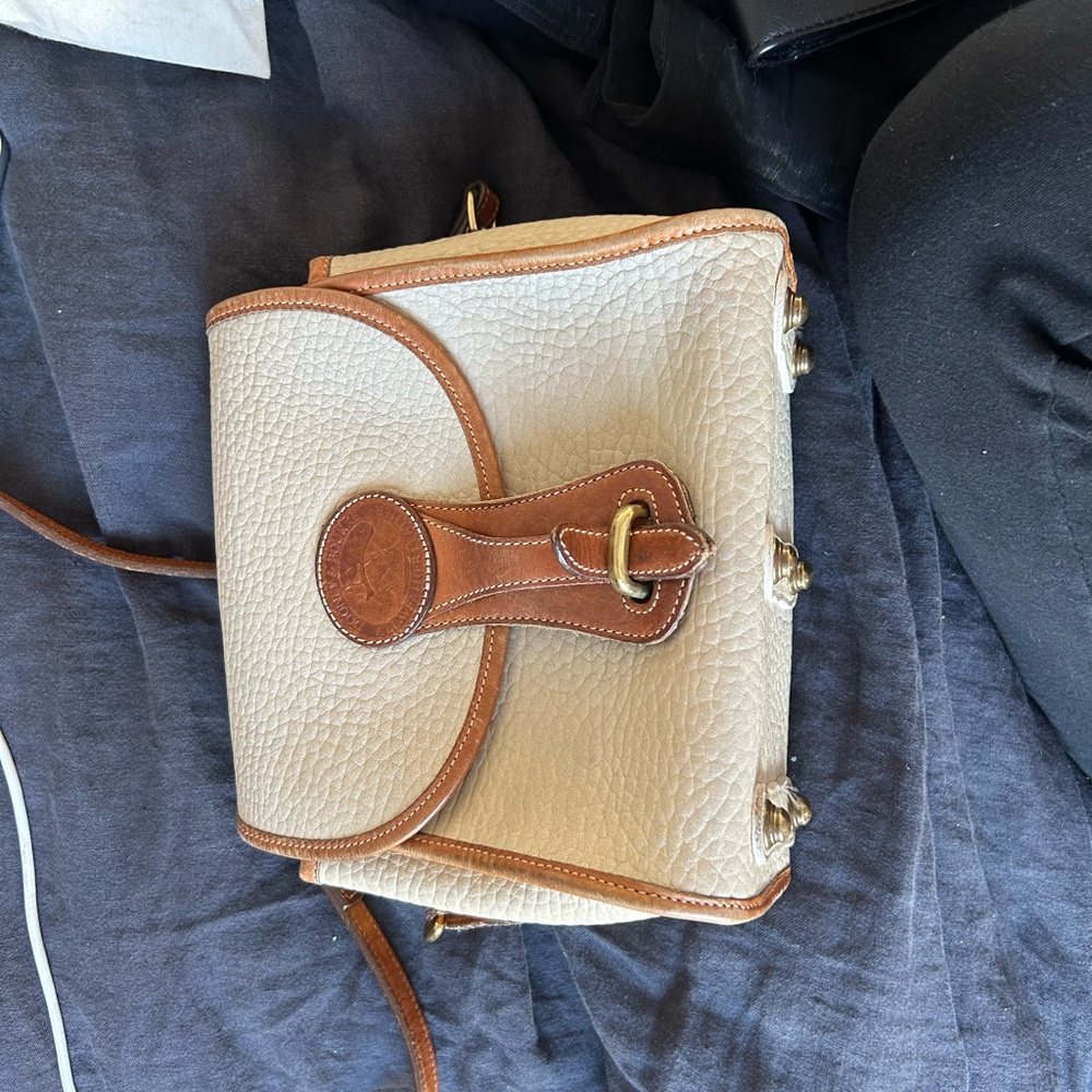 Dooney & Bourke vintage Cream and Brown Crossbody Bag